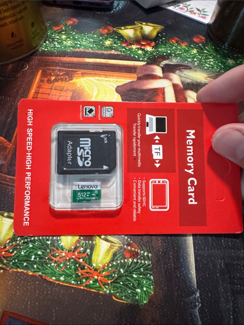Lenovo 512GB microSD Card with Adapter - Red Packaging
